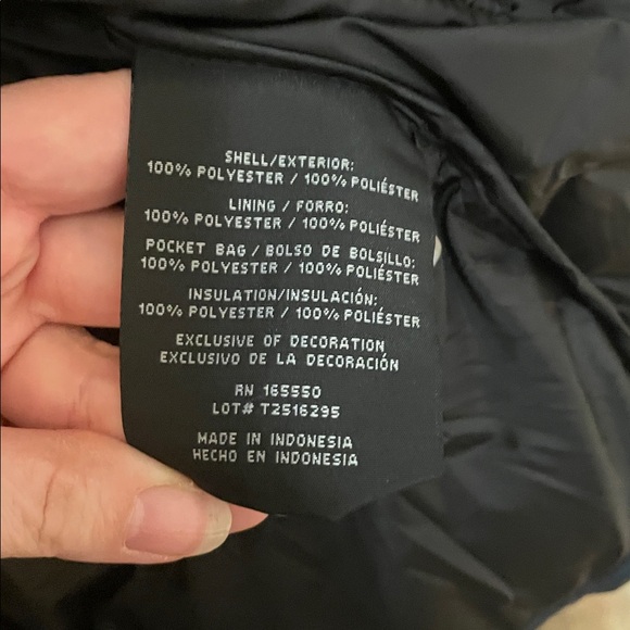 32 Degrees NWT Men's Dark Blue Puffer Jacket Hooded - Picture 9 of 10